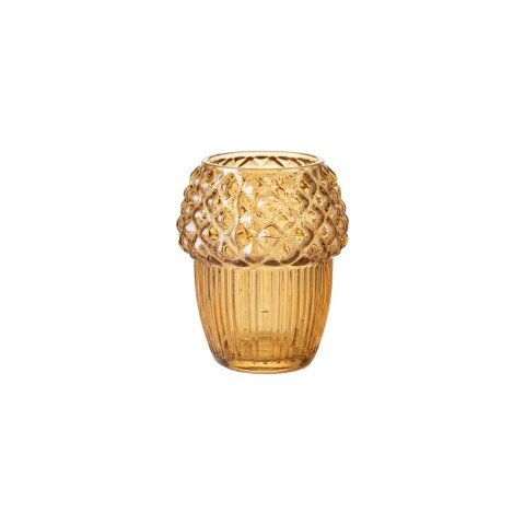 PORTA VELA VIDRIO CARAMELO Unica