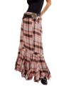 FALDA MAXI PLAID Rojo