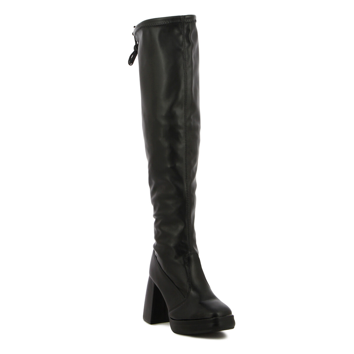 Botas Bucaneras Mujer Beira Rio Taco Medio - Negro 