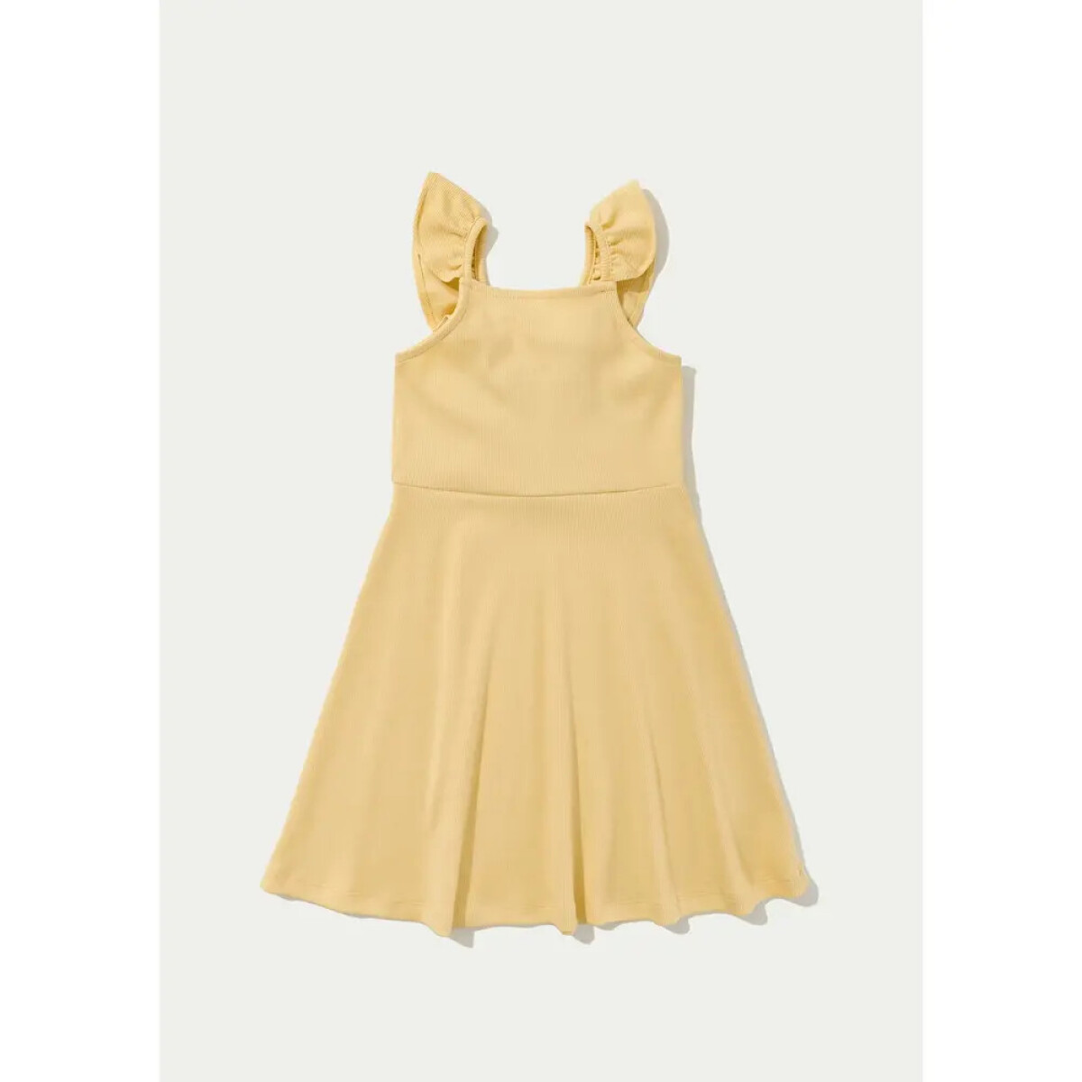 VESTIDO CURTO FEM - AMARELO CLARO 
