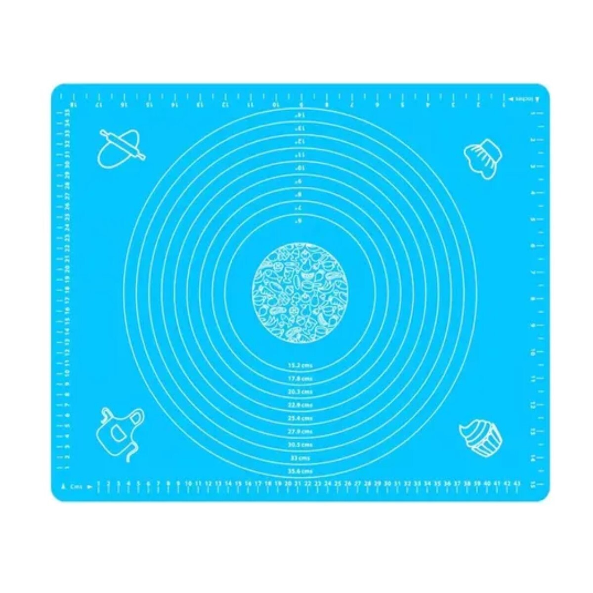 Lámina de Silicona para Pastelería Cocina Amasar 50X40CM - AZUL 