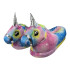 Pantuflas Unicornio Calentitos Talles Adulto Y Niños Variante Amarillo Unicornio