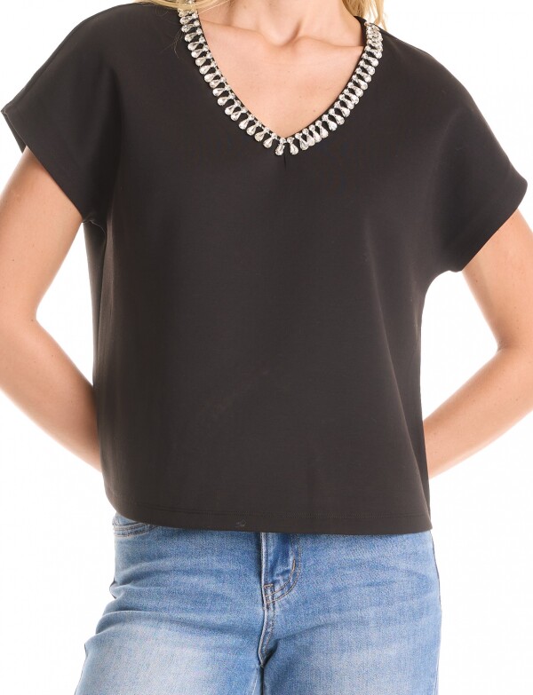 Blusa Cristales NEGRO