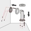 Tope Retén Magnético para Puerta Pared Piso AceroInox Meaton Tope Retén Magnético Para Puerta Pared Piso Aceroinox Meaton