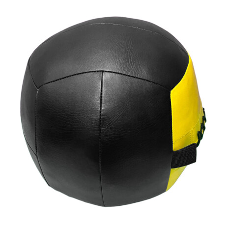 Pelota Wallball WLBC-9 de Cuero Sintético 9kg Ub AMARILLO-NEGRO