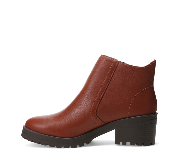 Botas de Mujer Bottero caña baja con cierre Marrón Coñac