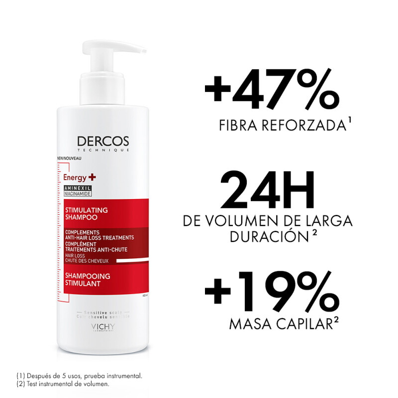 Vichy Dercos Shampoo Energy Energizante Anticaida 400 Ml. Vichy Dercos Shampoo Energy Energizante Anticaida 400 Ml.