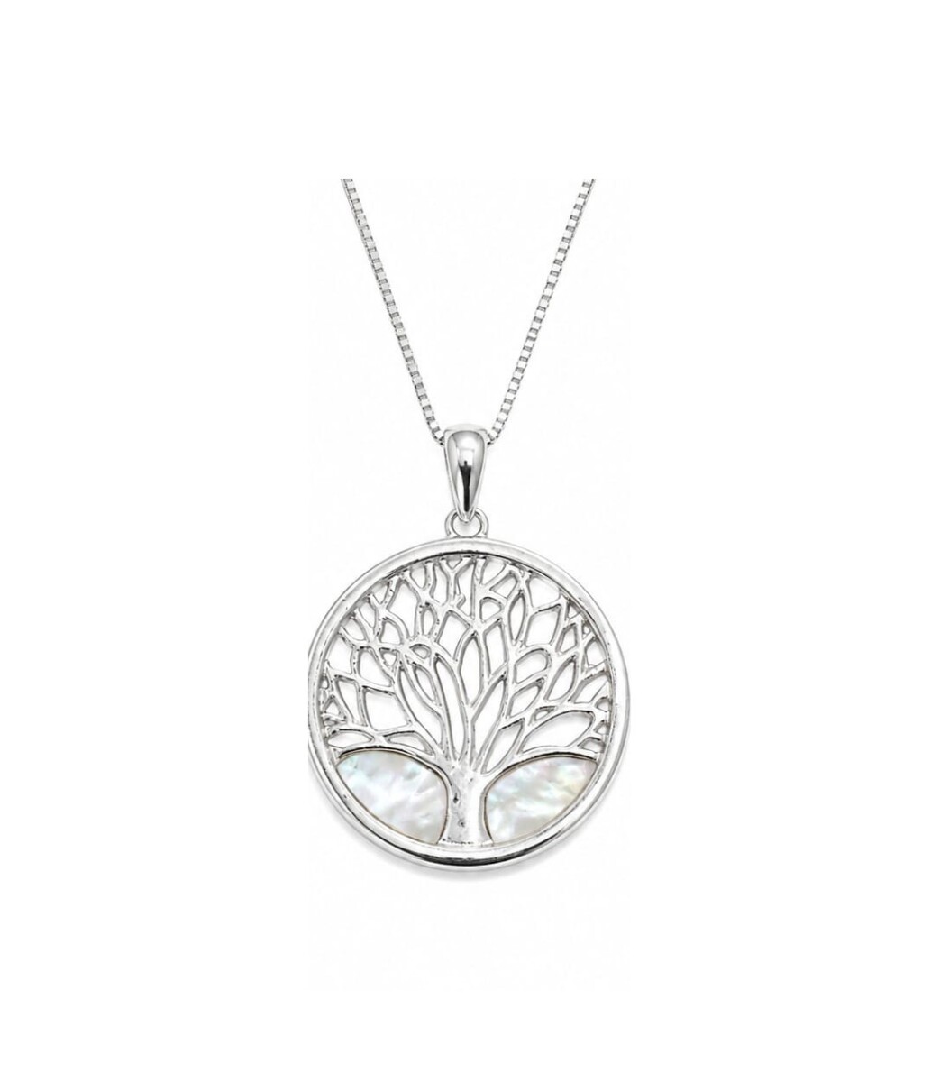 Cadena con medalla de Nacar y árbol 