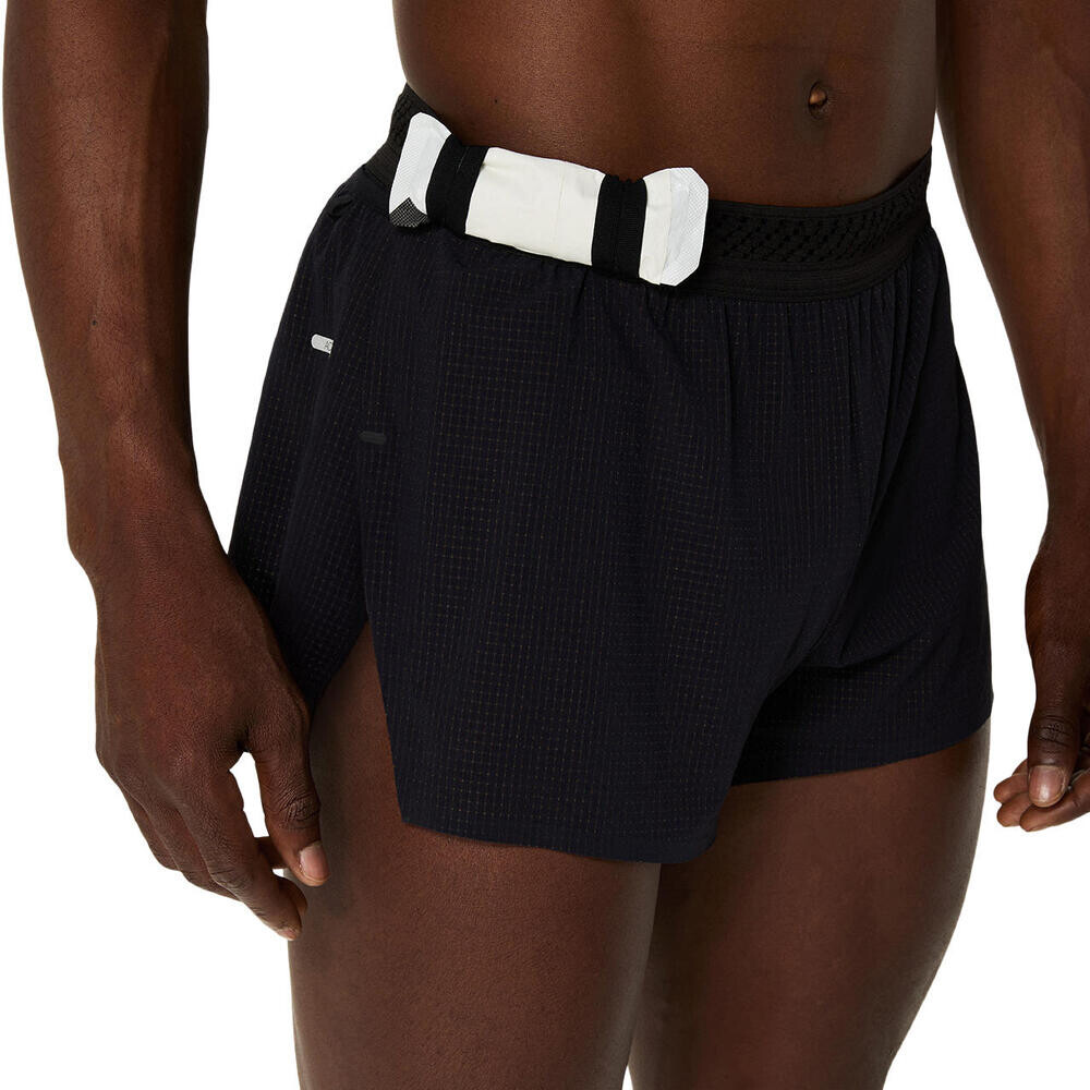 Shorts Running Metarun Split Short Hombre Performance Black