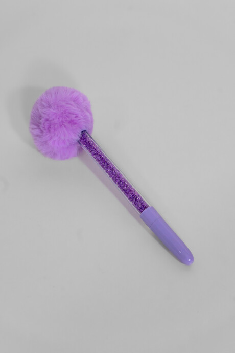 Lapicera Pompon Color Unico