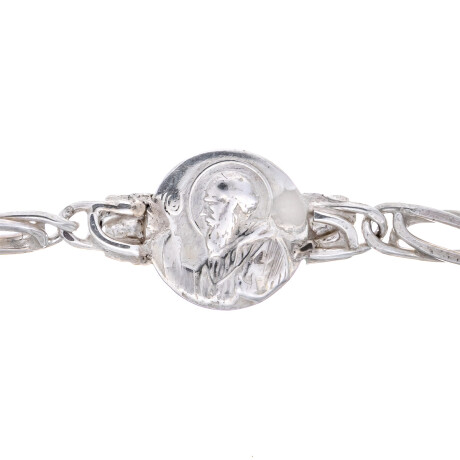 Pulsera de plata 925 y double en oro 18 ktes, SAN BENITO. Pulsera de plata 925 y double en oro 18 ktes, SAN BENITO.