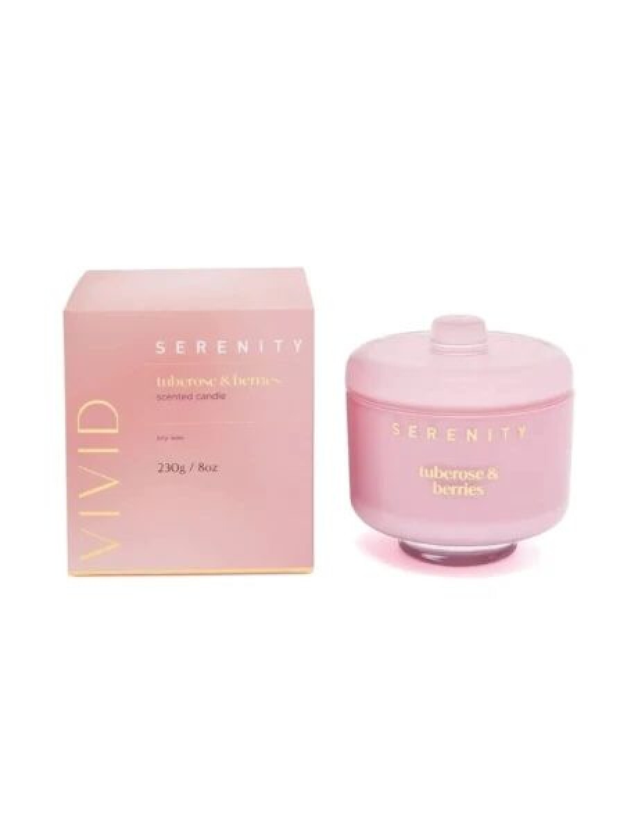 VELA AROMATICA SERENITY - TUBEROSE Y BERRIES 