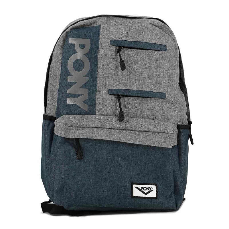 Pony Mochila Queens - Azul-gris Azul-gris