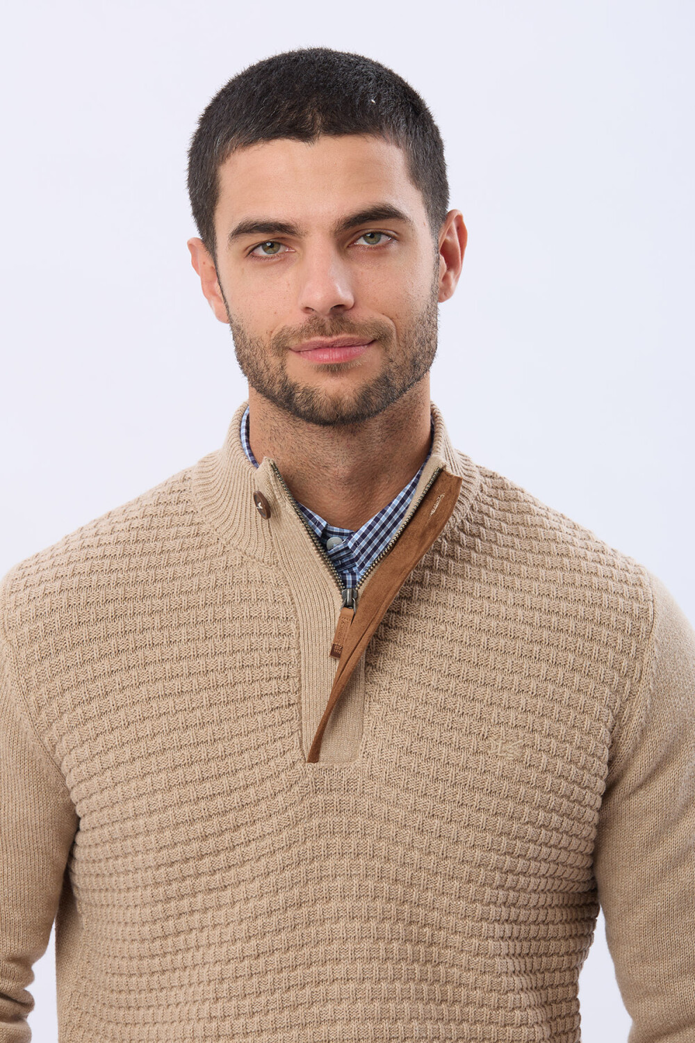 BUZO TEJIDO TEXTURADO Beige