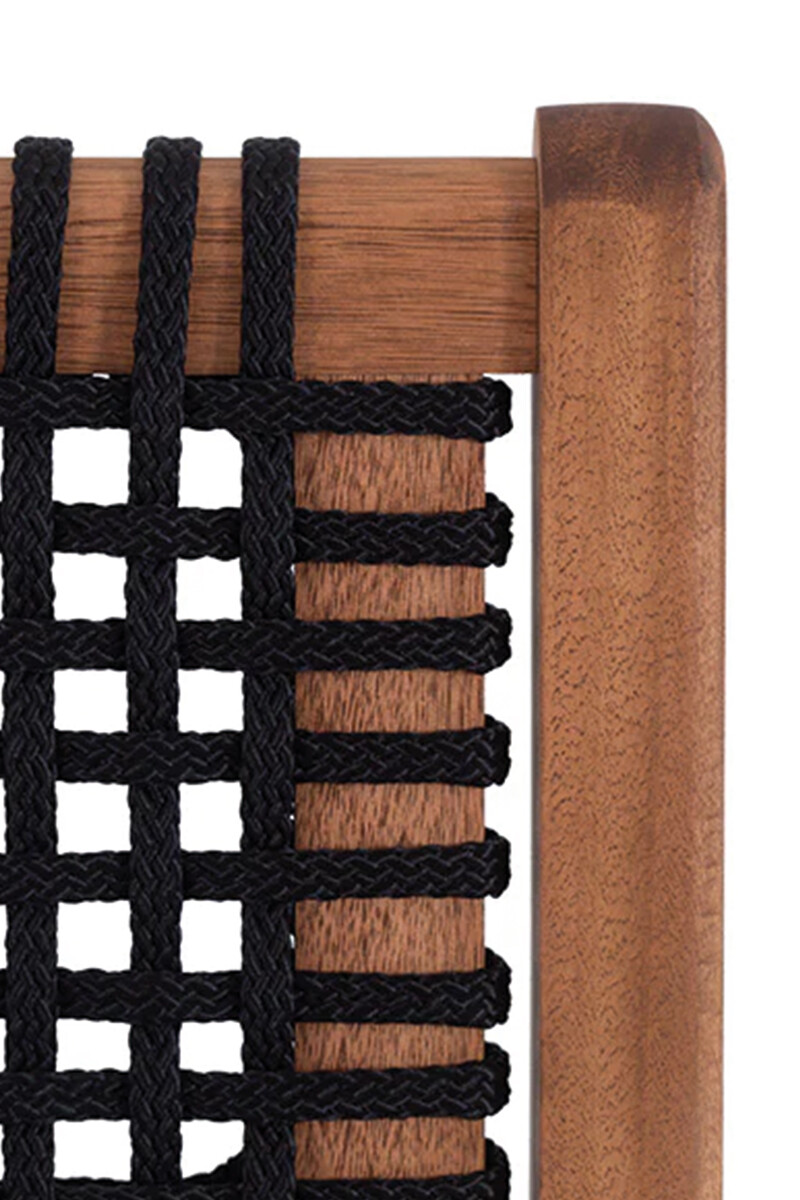 TRACO BANQUETA BANQUETA ALTA TRACO CUERDA NEGRA 40x46x106/75CM JATOBA