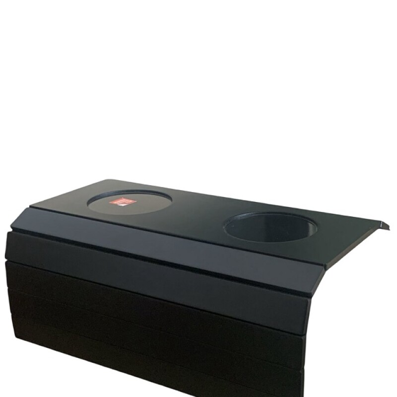BANDEJA PARA SOFA CON POSAVASOS - NEGRO BANDEJA PARA SOFA CON POSAVASOS - NEGRO