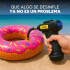Inflador Portátil Compresor De Aire Batería Display Luz Led Color Negro