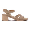 Sandalias Comfortflex Taco 5cm Moca