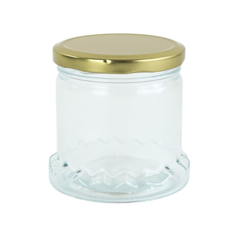 Frasco de vidrio con borde labrado 360ml Frasco de vidrio con borde labrado 360ml