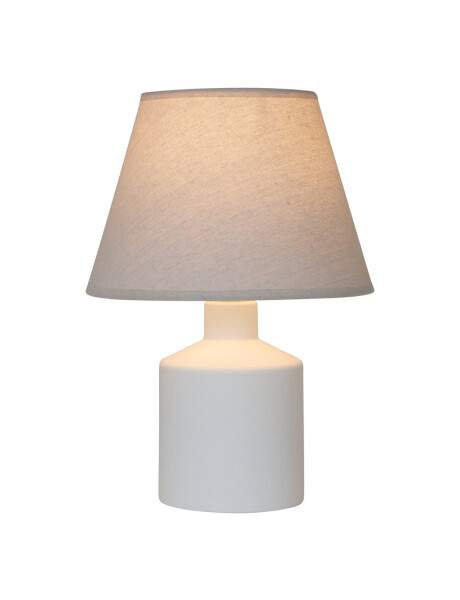 LAMPARA DE MESA CERAMICA D30x43CM LISO BLANCO LAMPARA DE MESA CERAMICA D30x43CM LISO BLANCO