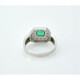 Anillo Esmeralda Y Brillantes Hecho A Mano Anillo Esmeralda Y Brillantes Hecho A Mano