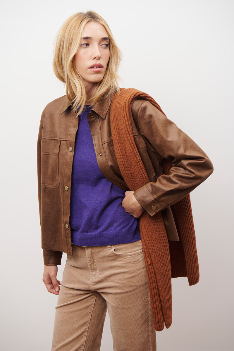 CHAQUETA PECARI CARAMELO