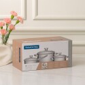 Bateria Cocina Tramontina Allegra Acero Inoxidable 3 piezas Bateria Cocina Tramontina Allegra Acero Inoxidable 3 piezas