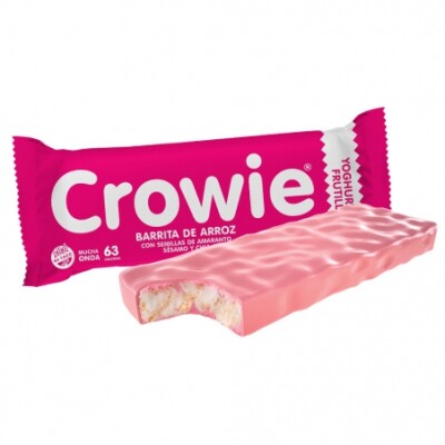 Barrita Arroz Crowie Yoghurt Frutilla 12 Grs. Barrita Arroz Crowie Yoghurt Frutilla 12 Grs.