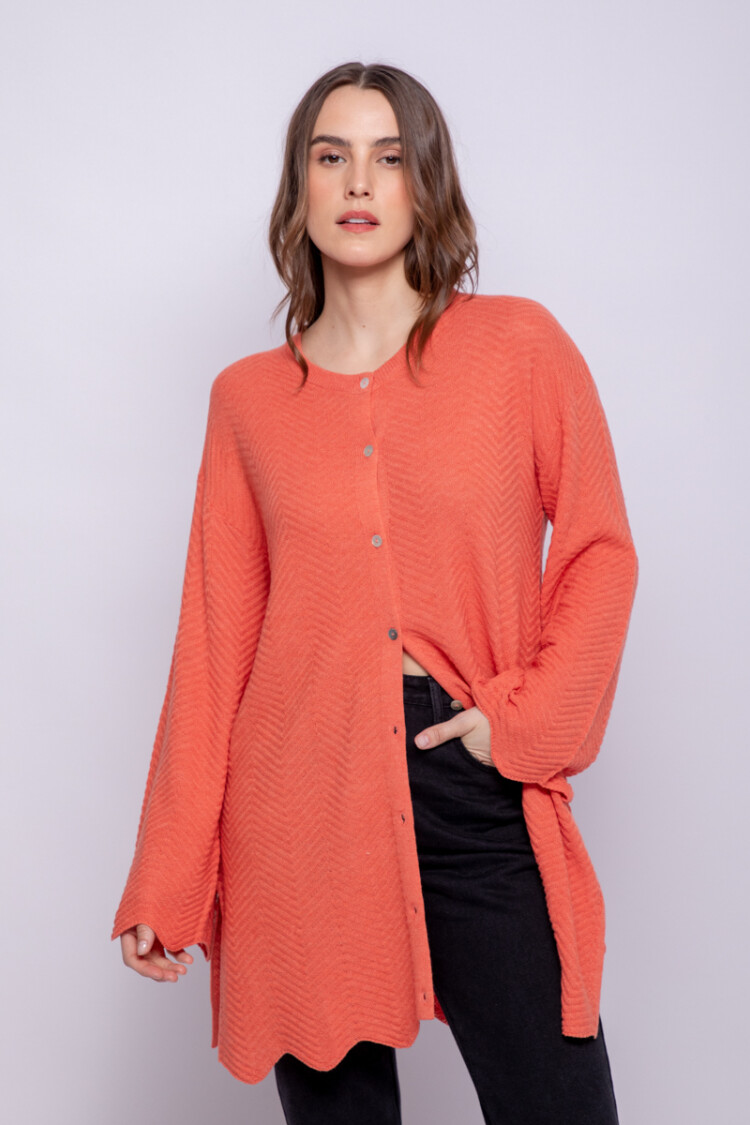 CARDIGAN RIVAS Coral Oscuro