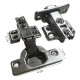Pack X4 Bisagras Autoreten 35mm De Calzoleta Semi Curva Gris