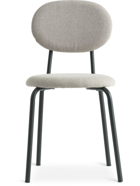 Silla de comedor MALT tela arena/negro Silla de comedor MALT tela arena/negro