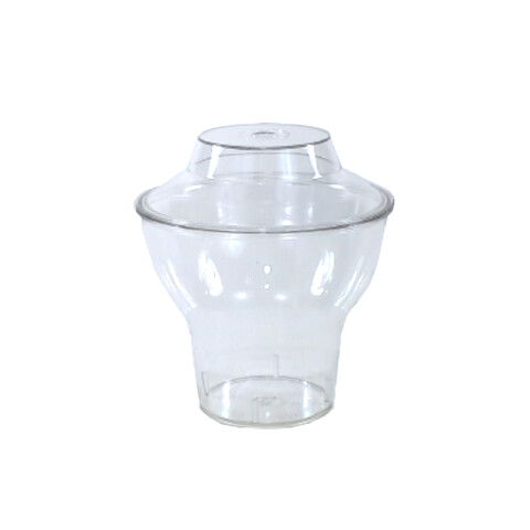 Copas para postre de acrilico con tapa x6 unidades Copas Para Postre De Acrilico Con Tapa X6 Unidades