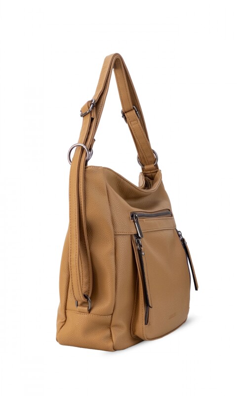 CARTERA MOCHILA CALENDULA ALMENDRA