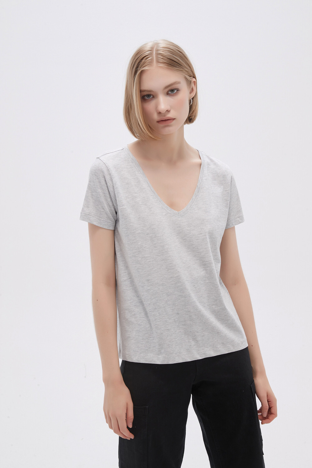 Remera Ursa Gris Melange