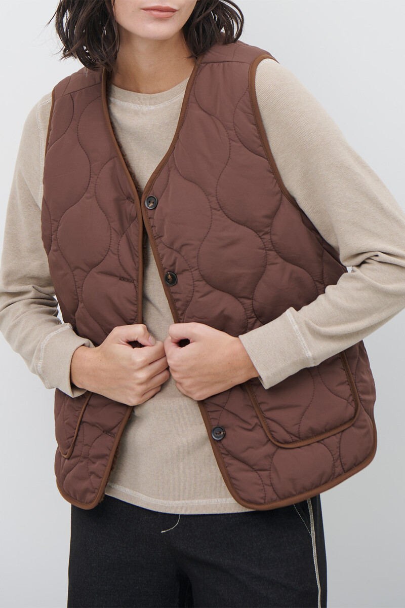 CHALECO FOREST MARRON