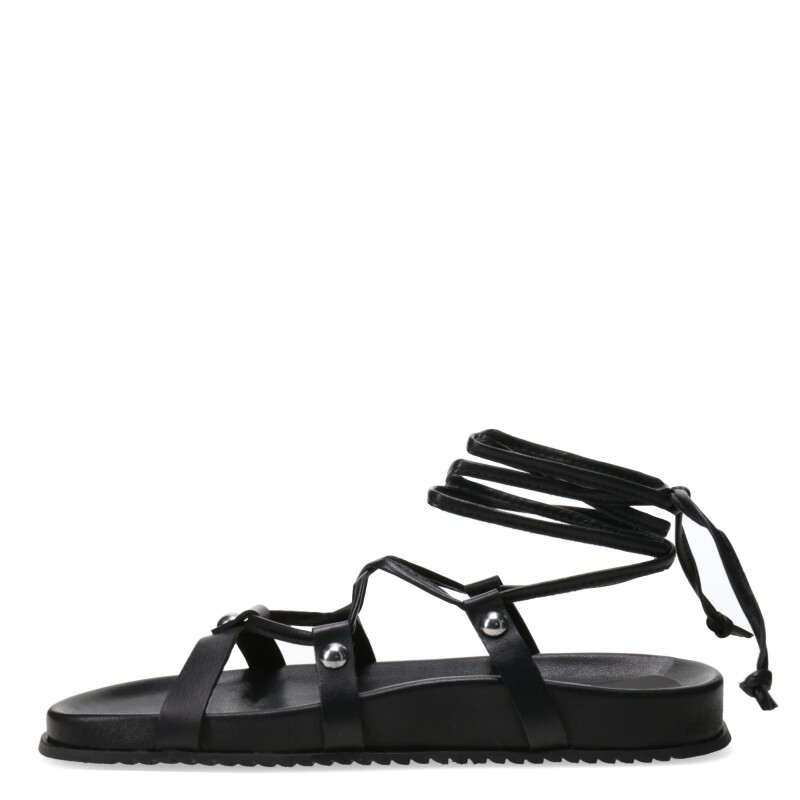 Sandalias de Mujer Miss Carol con Tiras al Tobillo Negro