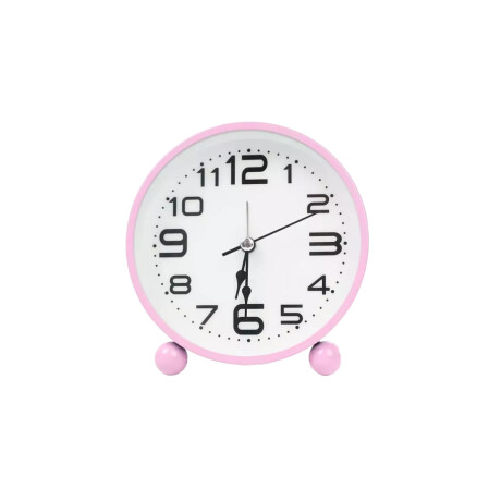 Reloj Analógico De Escritorio Rosa