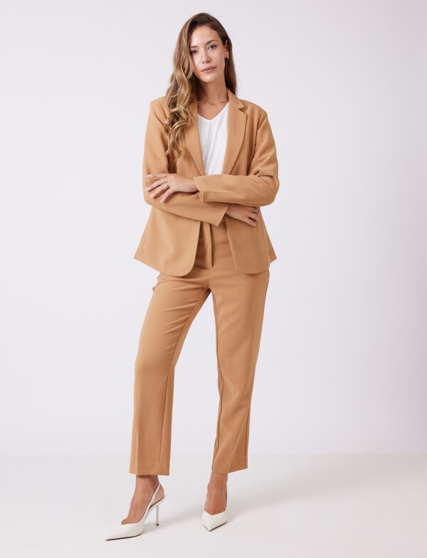 Blazer Sastrero Slim BEIGE OSCURO