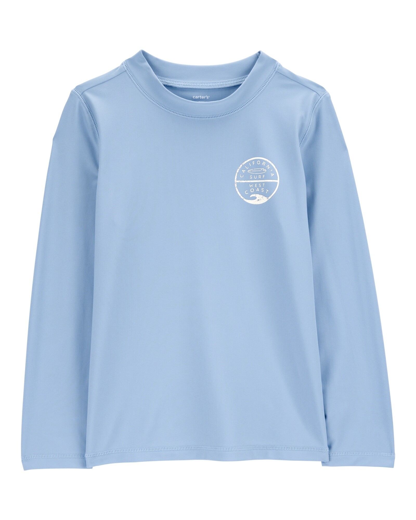 Remera de baño manga larga con protección UPF 50+, estampa surf Sin color