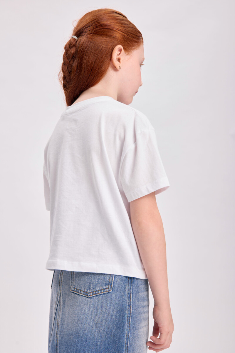 Remera estampa Blancanieves Blanco