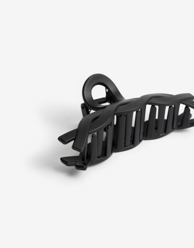 Broche Acrilico Broche Acrílico Trenzado - Negro