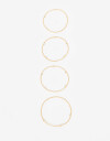 Pulseras Elásticas Sets Strass Set De Pulseras Con Strass - Dorado
