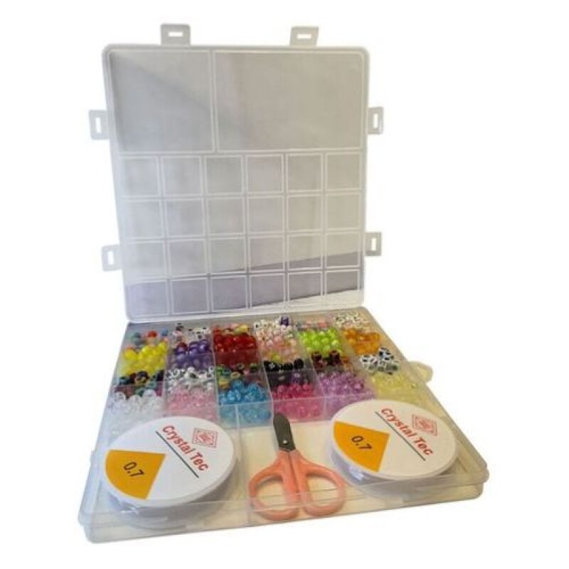 Kit para crear pulseras - con cuentas y letras Kit Para Crear Pulseras - Con Cuentas Y Letras