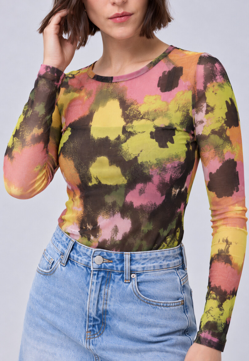 Remera Tul Multicolor