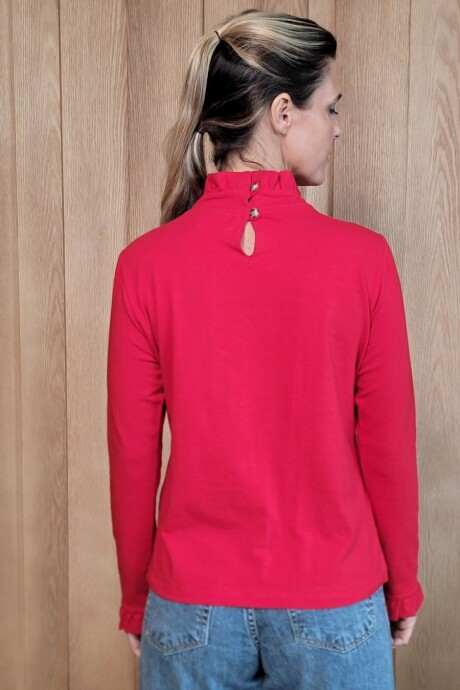 Polera Marina Cotton Rojo