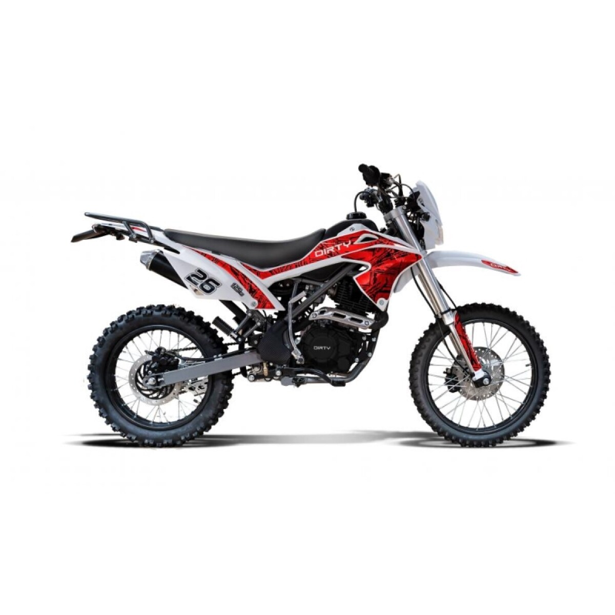 Moto Dirty Q26 125cc - Rojo 