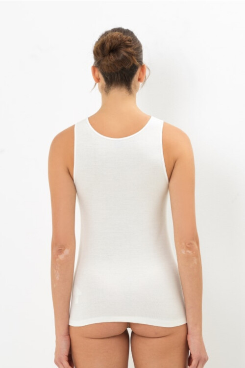 MUSCULOSA LANA Y ALGODÓN CHAMPAGNE
