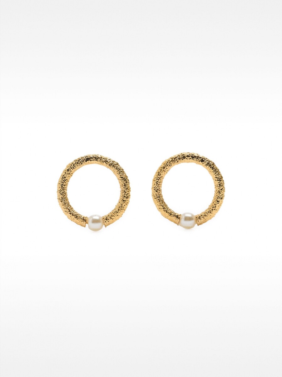 Pendientes Con Perlas - dorado 