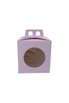 Caja flexi 52 13x13x12 con visor + asa. LILA