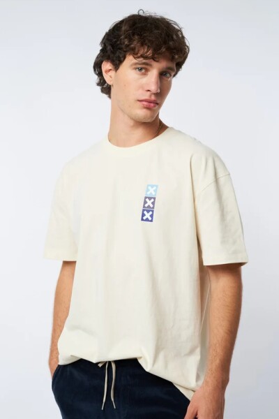 CREAM SQUARE TEE Natural